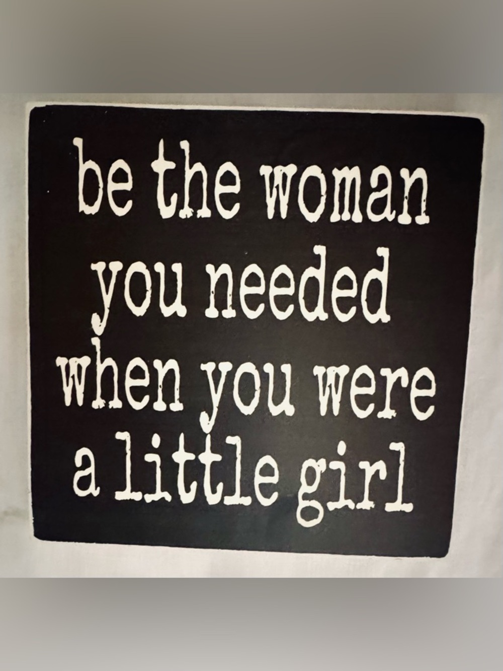 Signature Black and White Inspirational Wall Sign